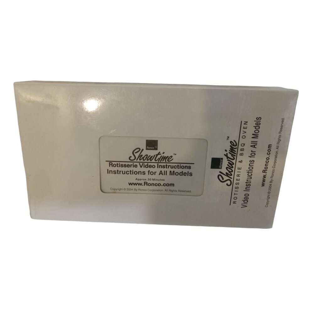Ronco VHS Tape Showtime Rotisserie Video Instructions For All Models 2004